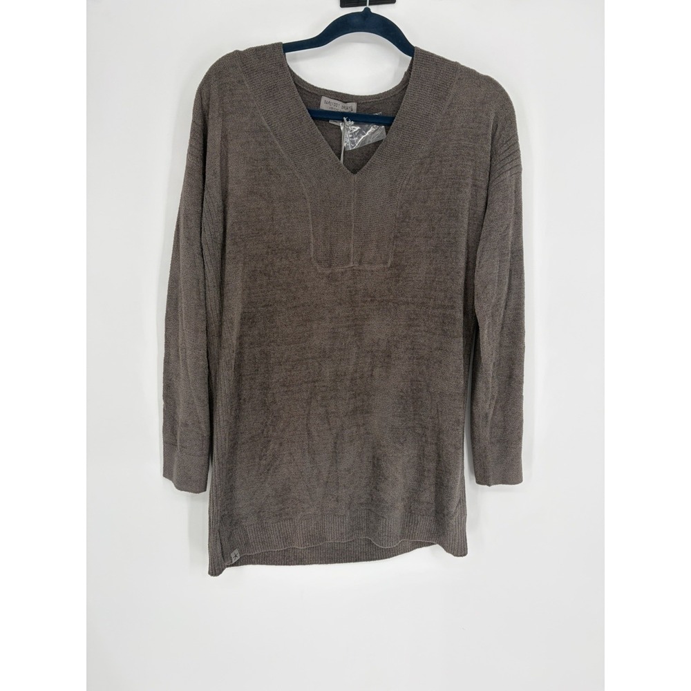 NWT Barefoot Dreams CozyChic Ultra Lite V-Neck Tunic Mineral Size Small